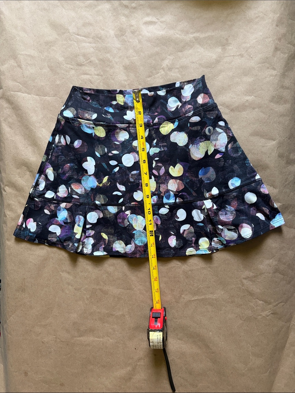Dona Jo Multicolor Ruffle Athletic Skort Tennis Skirt Size S